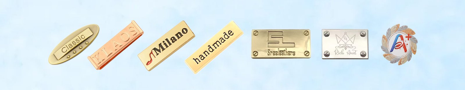 l379 light gold zinc alloy blank logo bag nameplates custom engravable for handbag purse wholesale