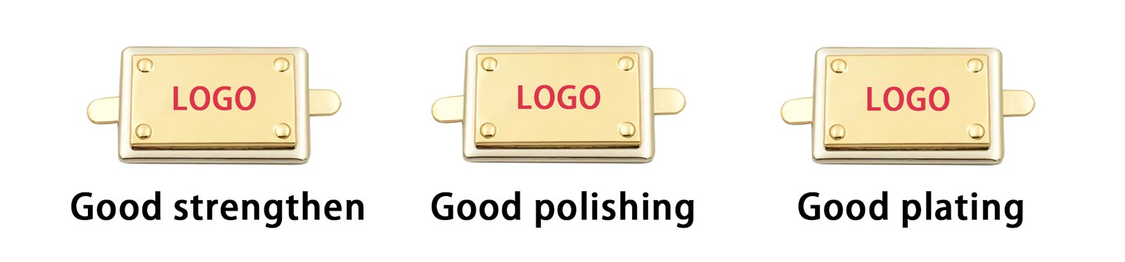 l379 light gold zinc alloy blank logo bag nameplates custom engravable for handbag purse wholesale