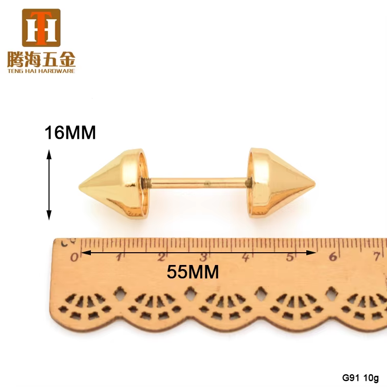 g91 metal cone shaped nails arch bridge decorative buckle for handbag shoulder straps g91 metal cone shaped nails arch bridge decorative buckle for handbag shoulder straps