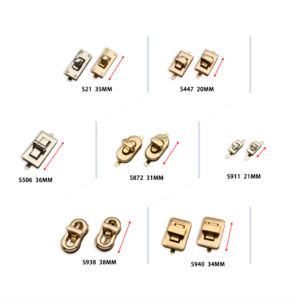 metal turn lock twist lock bag hardware purse closure fastener for handbag leather craft bag making accessories