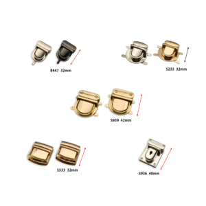 b447 metal push lock bag hardware turn lock purse closure fastener for handbag handbag making leather craft accessories